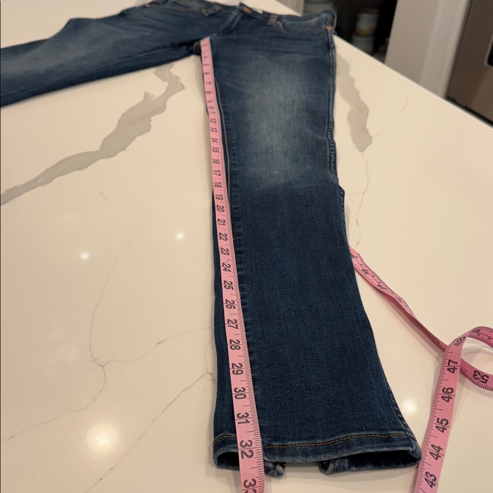 Wrangler Spat Low Rise Jean Dark Blue Skinny Jeans with Zipper Accents - Picture 10 of 11